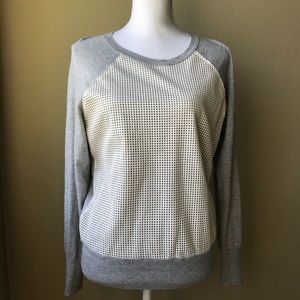 Banana Republic Tops - Banana Republic Faux Leather Cage Front Sweater Banana Republic Tops - Banana Republic Faux Leather Cage Front Sweater
